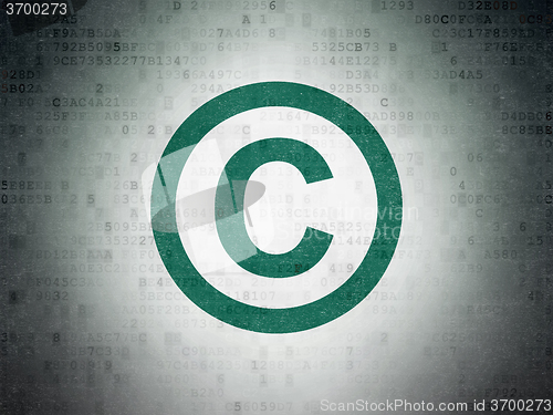 Image of Law concept: Copyright on Digital Paper background