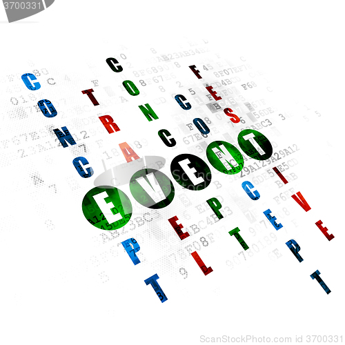 Image of Holiday concept: Event in Crossword Puzzle