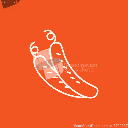 Image of Cucumber line icon.