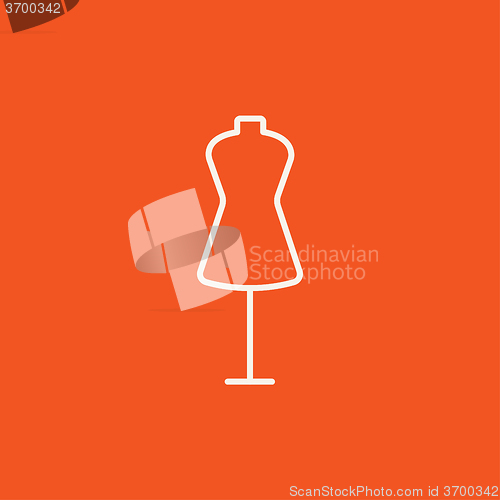 Image of Mannequin line icon.