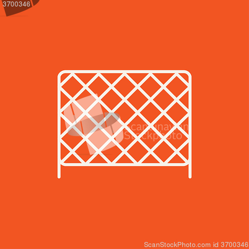 Image of Sports nets line icon.