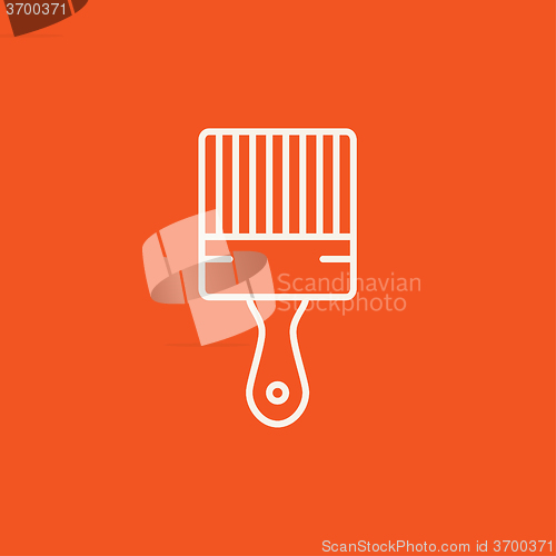 Image of Paintbrush line icon.