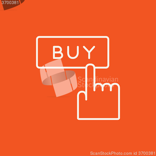 Image of Buy button line icon.