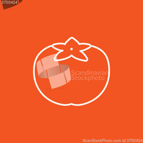 Image of Tomato line icon.