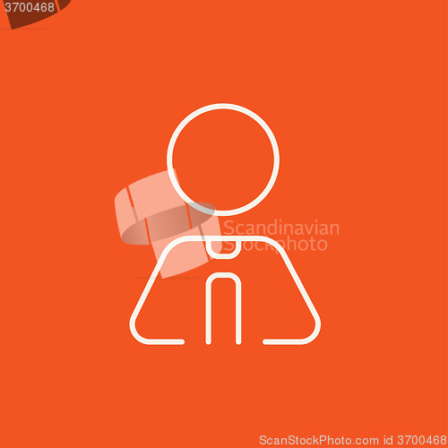 Image of Businessman line icon.