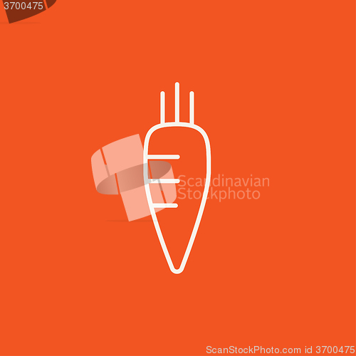Image of Carrot line icon.