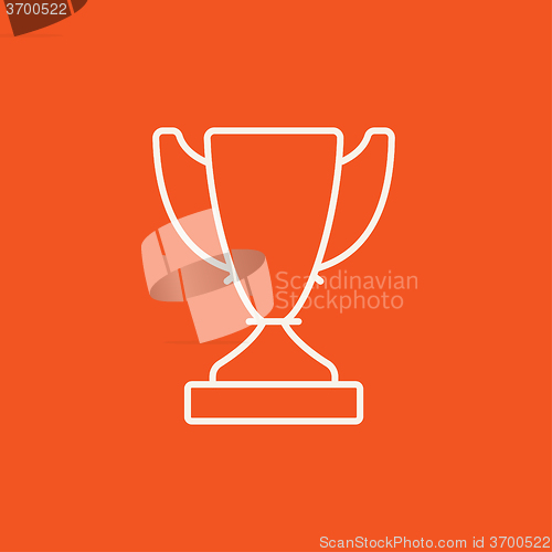 Image of Trophy line icon.