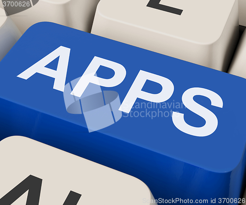 Image of Apps Keys Shows Internet Application Or App