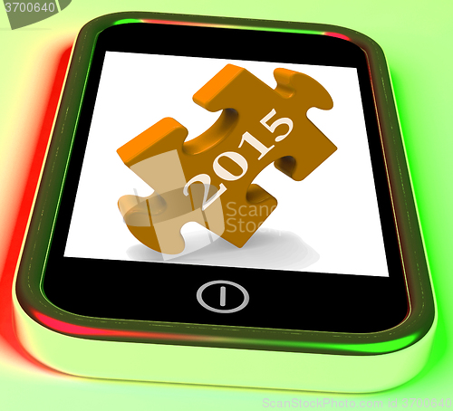 Image of 2015 On Smartphone Shows Future Plans For New Year