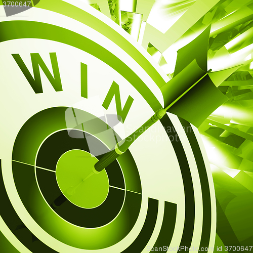 Image of Win Target Means Successes And Victory