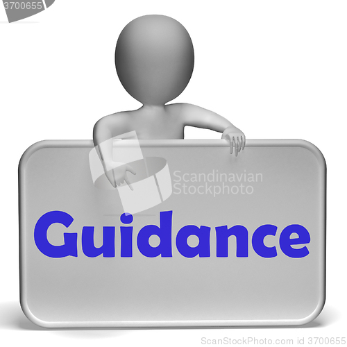 Image of Guidance Sign Shows Instruction Direction And Support