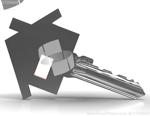 Image of Key With House Shows Home Security