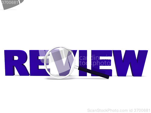 Image of Review Word Shows Reviewing Evaluating Evaluate And Reviews