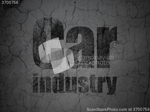 Image of Manufacuring concept: Car Industry on grunge wall background