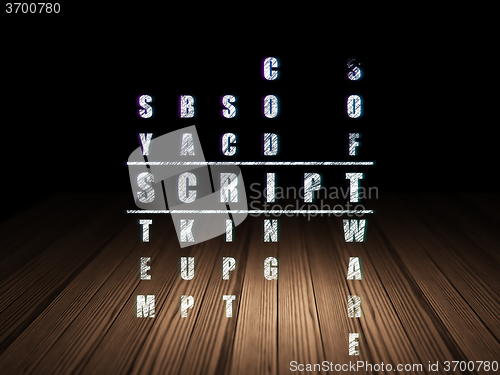 Image of Programming concept: Script in Crossword Puzzle