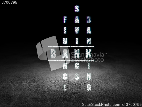 Image of Banking concept: Bank in Crossword Puzzle