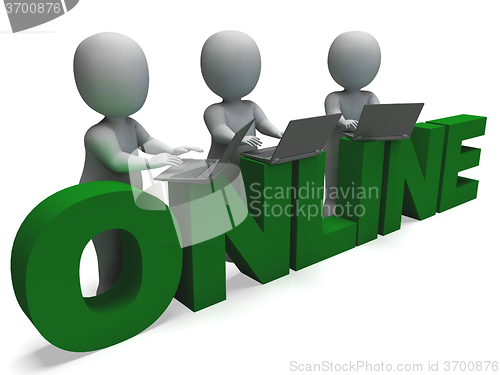 Image of Online Connection Shows World Wide Web