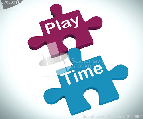 Image of Play Time Puzzle Means Fun And Leisure For Children