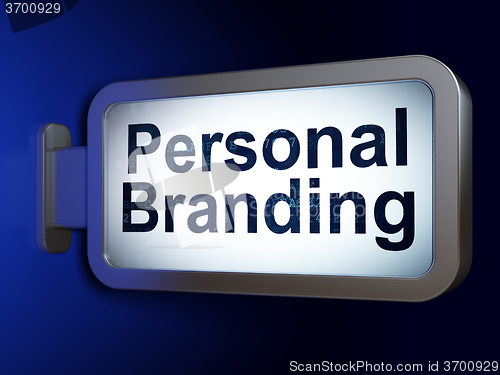Image of Advertising concept: Personal Branding on billboard background