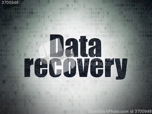 Image of Information concept: Data Recovery on Digital Paper background