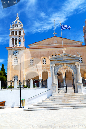 Image of in paros cyclades greece old  architecture and  