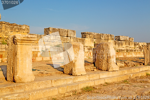 Image of  anatolia pamukkale    old construction  