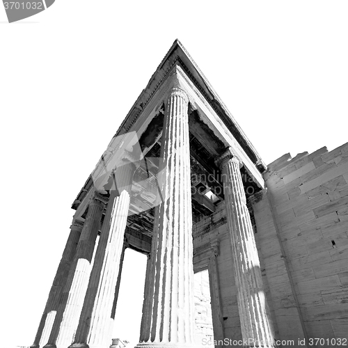 Image of athens  acropolis and  historical    in greece the old architect