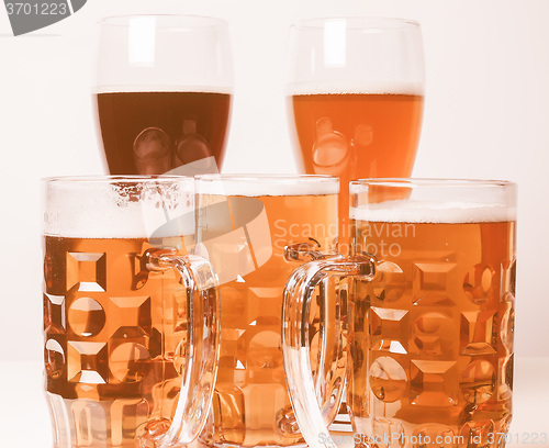 Image of Retro looking German beer
