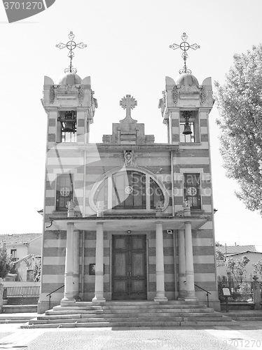 Image of Black and white Church of St Elizabeth