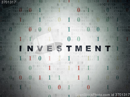 Image of Finance concept: Investment on Digital Paper background