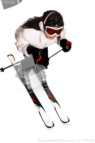 Image of Female Skiing