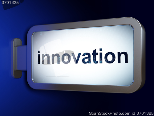 Image of Business concept: Innovation on billboard background