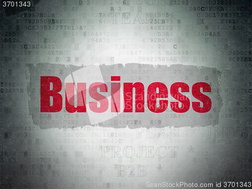 Image of Business concept: Business on Digital Paper background
