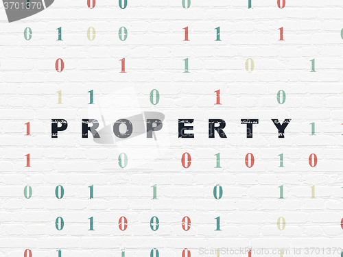 Image of Business concept: Property on wall background