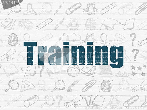 Image of Learning concept: Training on wall background