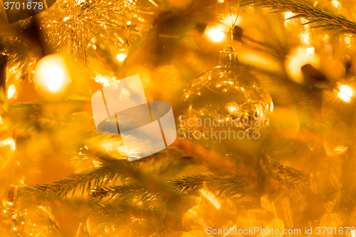 Image of Abstract blurry christmas background