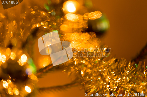 Image of Abstract blurry christmas background