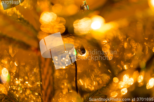Image of Abstract blurry christmas background