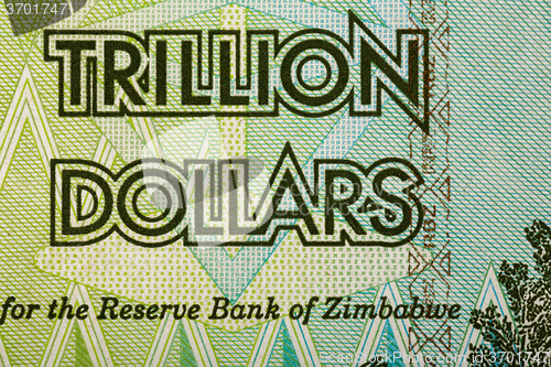 Image of Zimbabwe twenty billion dollars banknote