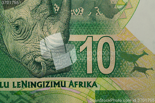 Image of detail of sout african rand