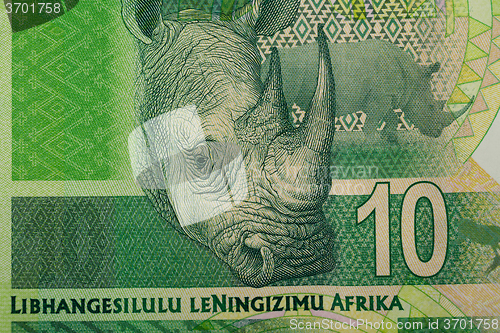 Image of detail of sout african rand