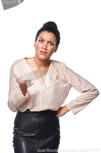 Image of Frustrated business woman