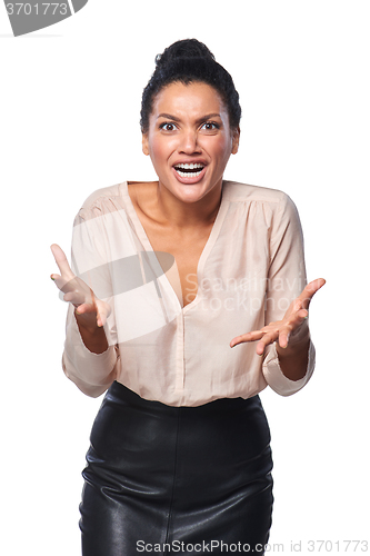 Image of Frustrated business woman