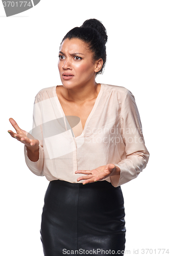 Image of Frustrated business woman