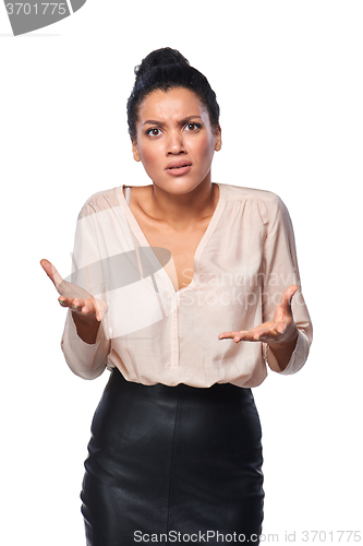 Image of Frustrated business woman