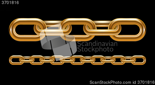 Image of Metal chain links