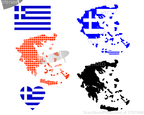 Image of map of Greece