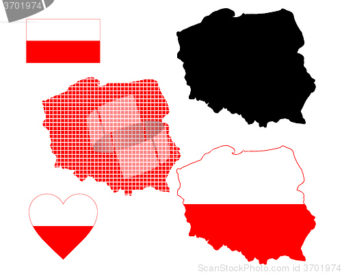 Image of map of Poland