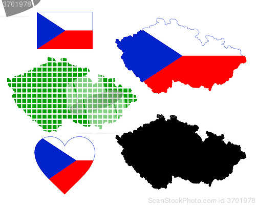 Image of map of the Czech Republic