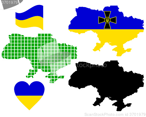 Image of map of Ukraine